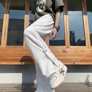 DaDuHey🔥 Ins Trendy Loose All-Matching Straight Casual Pants Mens 2023 New Hong Kong Style Sports Overalls