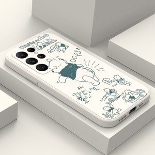 เคสโทรศัพท์มือถือ ซิลิโคน ยืดหยุ่น ลายการ์ตูนหมี สําหรับ Samsung Galaxy S23 Ultra S22 Plus S21 S20 FE A32 A23 A33 A73 A14 A34 A54 A53 A52 A72 5G Note 20 Ultra