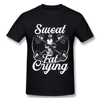 Crossfit,Workout Motivation Gym Health Fitness Coach Sweat Is Fat Crying Tshirt man T Shirt Woman_02