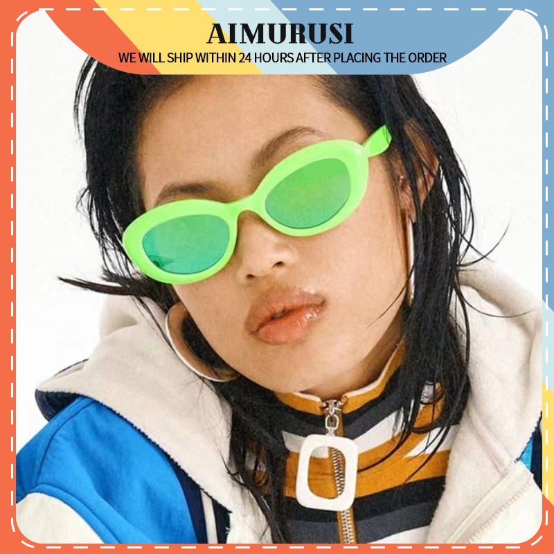 aimurusi-แว่นกันแดด-ทรงวงรี-อินเตอร์เน็ต-คนดัง-สไตล์ยุโรปและอเมริกา-แว่นตากันแดดแฟชั่น-แคทวอล์ค-เรียบง่าย-สําหรับผู้หญิง