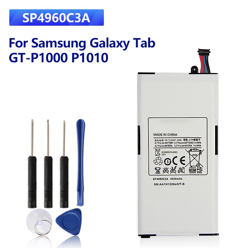 เปลี่ยนแบตเตอรี่-sp4960c3a-สำหรับ-samsung-galaxy-tab-gt-p1000-p1010แท็บเล็ตแบตเตอรี่4000mah