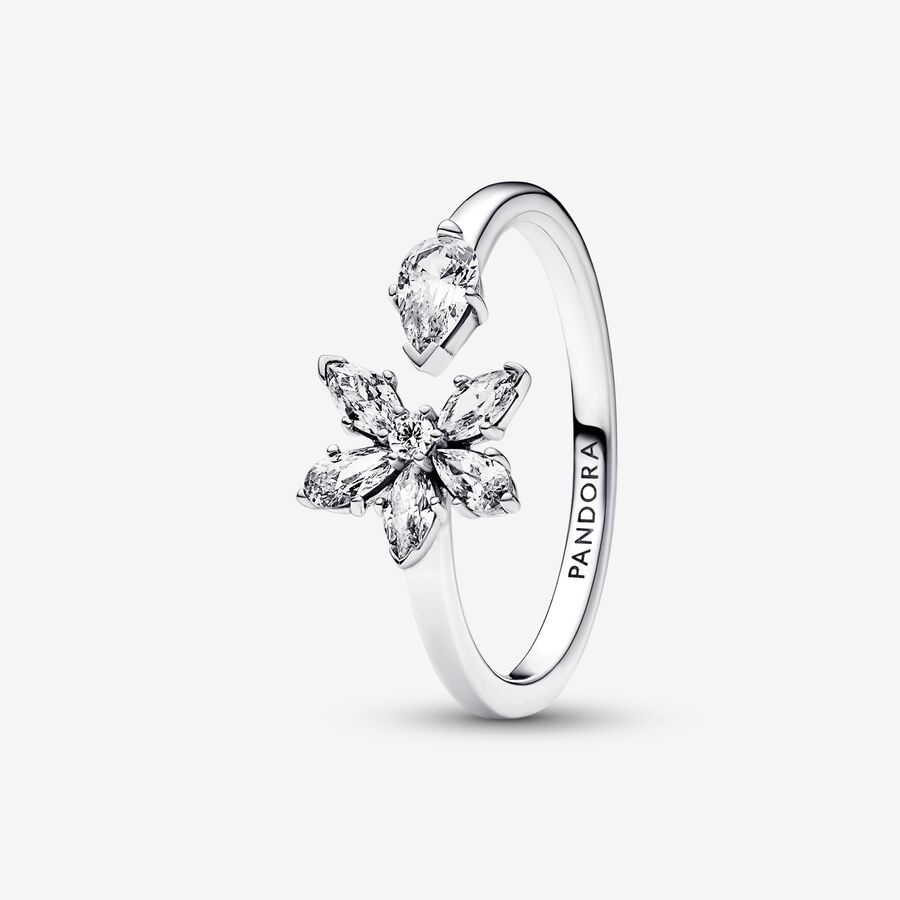 แหวนเงิน-เกรด-925-รูปกลีบดอกไม้-แบบเปิด-สําหรับผู้หญิง