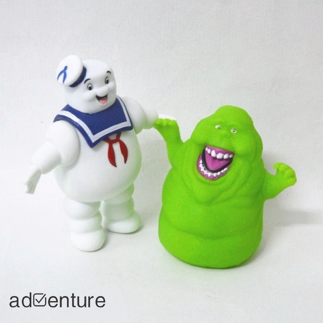 adven-ฟิกเกอร์-ghostbusters-marshmallow-man-slimer-green-ghost-ของเล่น-ของขวัญ-สําหรับเด็ก