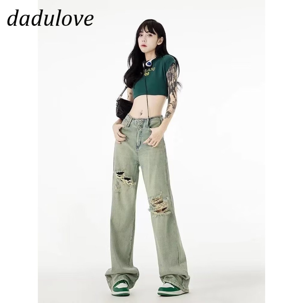 dadulove-new-korean-version-of-ins-retro-ripped-jeans-womens-high-waist-wide-leg-pants-large-size-trousers