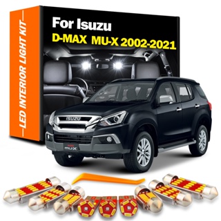 ชุดไฟแคนบัส LED ภายในรถยนต์ อุปกรณ์เสริม สําหรับ Isuzu D-MAX Dmax MU-X Mux 2002-2014 2015 2016 2017 2018 2019 2020 2021