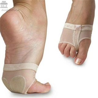 Augustina แผ่นรองเท้าเต้นรํา ยิมนาสติก บัลเล่ต์ ป้องกันหน้าท้อง ครึ่งนิ้วเท้า ไซส์ S-XL สําหรับผู้หญิง