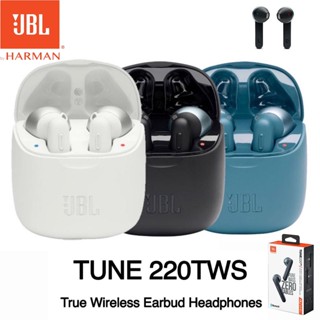 Jbl Tune 220 T220 TWS ชุดหูฟังบลูทูธไร้สาย พร้อมไมโครโฟนในตัว สําหรับเล่นกีฬา