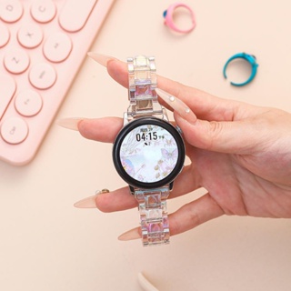 สายนาฬิกาข้อมือ พลาสติกใส ขนาด 22 มม. 20 มม. สําหรับ Samsung Galaxy Watch 3 4 40 44 ม. 41 45 มม.