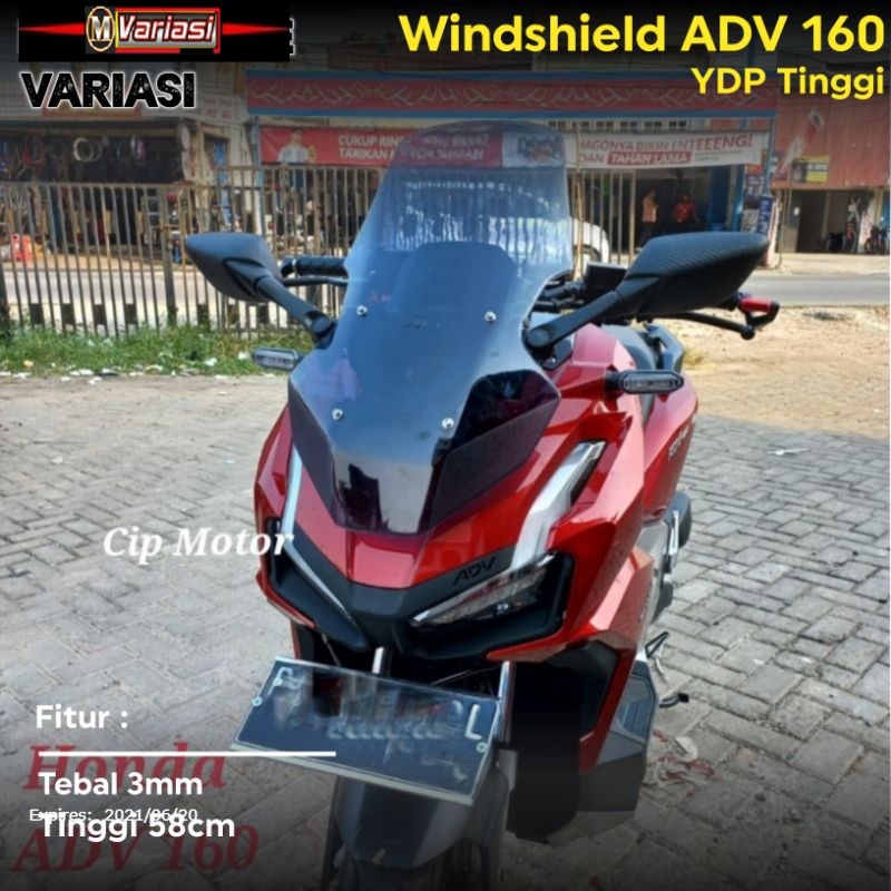 กระจกหน้ารถยนต์-adv-160-150-visor-adv-160-ydp