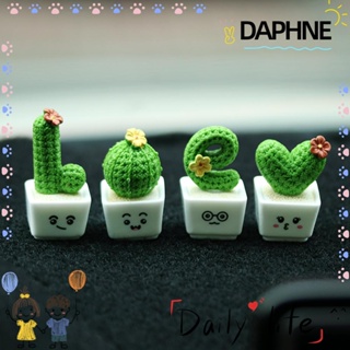 Daphne โมเดลกระบองเพชรเรซิ่นขนาดมินิ Diy สําหรับตกแต่งบ้านตุ๊กตา 1 / 4 ชิ้น