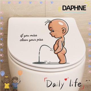 Daphne สติกเกอร์โปสเตอร์ ลายกระเบื้องภาษาอังกฤษ สําหรับติดตกแต่งผนังห้องน้ํา ห้องสุขา