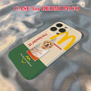 เคสโทรศัพท์มือถือแบบแข็ง กันกระแทก ลายการ์ตูนสุนัข McDonalds น่ารัก สําหรับ Redmi Note 12 5G 11 Pro+ 11S 10 2022 12C A1 POCO X4 GT X3 X2 M4 M3 Pro F4 F3 F2