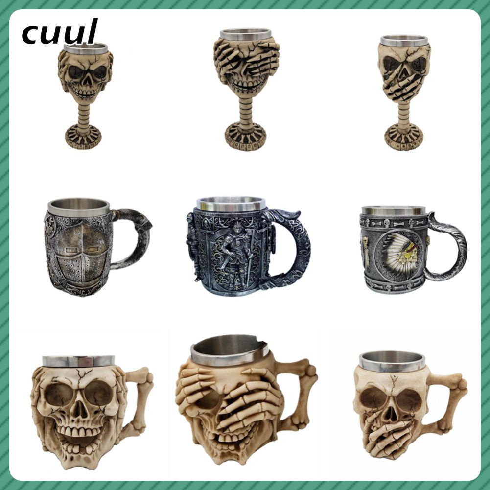 3d-skull-cup-halloween-thriller-cup-decoration-skull-cup-halloween-decoration-resin-skeleton-ghost-mug-ถ้วยกาแฟของขวัญวันฮาโลวีน-cod