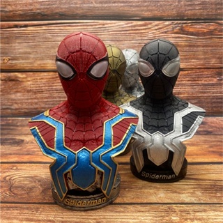 Deepsea studio [Quick delivery in stock] Steel Spider-Man bust hero expedition desktop decoration statue hand-made model birthday gift for classmates