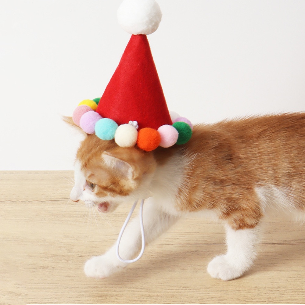 หมวกคอสเพลย์ซานต้าคลอสน่ารัก-ขนาดเล็ก-สําหรับสัตว์เลี้ยง-สุนัข-แมว