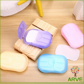 สบู่เเผ่น แบบพกพา หอมกลิ่นกุหลาบ  Paper soap