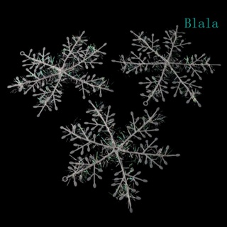 Blala เกล็ดหิมะ สีขาว สําหรับตกแต่งต้นคริสต์มาส เทศกาล 3 9 15 ชิ้น