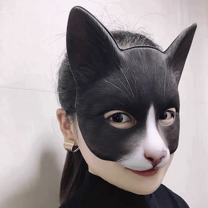 cat-mask-halloween-half-face-lifelike-cat-mask-party-playing-props-animal-party-mask-unisex-cosplay-party-props