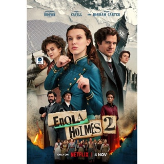 แผ่นบลูเรย์ หนังใหม่ Enola Holmes เอโนลา โฮล์มส์ (2020-2022) Bluray หนัง มาสเตอร์ เสียงไทย (เสียง ไทย/อังกฤษ ซับ ไทย/อัง