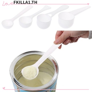 Faccfki ช้อนตวง 10 ชิ้น DIY ครัว โปรตีน ผงกาแฟ นม