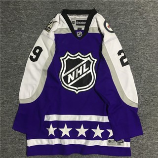 เสื้อกีฬาแขนยาว ปักลาย Nhl Hockey Jersey สไตล์ฮิปฮอป