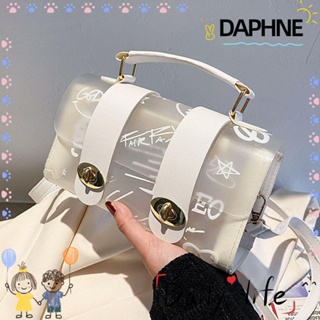Daphne กระเป๋าสะพายไหล่ กระเป๋าถือ แบบใส ขนาดเล็ก สําหรับผู้หญิง