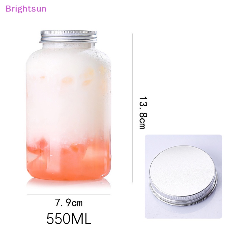 brightsun-ขวดพลาสติก-พร้อมฝาปิด-สําหรับใส่เครื่องดื่ม-ชานม-กาแฟ-น้ําผลไม้