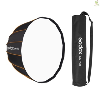 Godox ซอฟท์บ็อกซ์พาราโบลา 90 ซม. พร้อมกระเป๋าถือ สําหรับถ่ายภาพสตูดิโอ 8.9