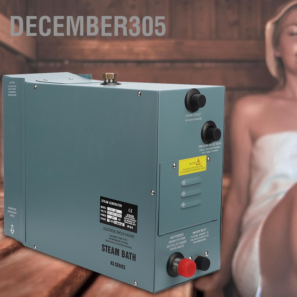 december305-เครื่องกำเนิดไอน้ำ-steamer-ซาวน่า-6kw-พร้อมตัวควบคุมจอแสดงผลดิจิตอลกันน้ำ