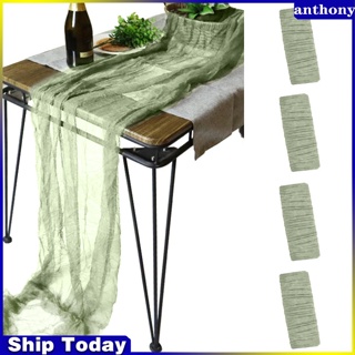 Anthony ผ้าคลุมโต๊ะ ผ้าโปร่ง สไตล์โบโฮวินเทจ ขนาด 90 ซม. สําหรับตกแต่งโต๊ะเจ้าสาว งานแต่งงาน 4 ชิ้น