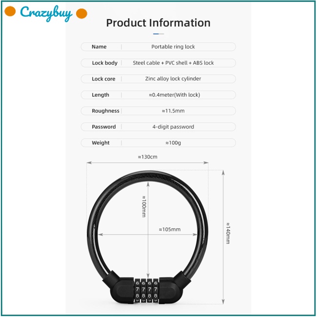 cr-แหวนล็อคจักรยาน-สี่หลัก-แบบพกพา-ขนาดเล็ก-กันขโมย