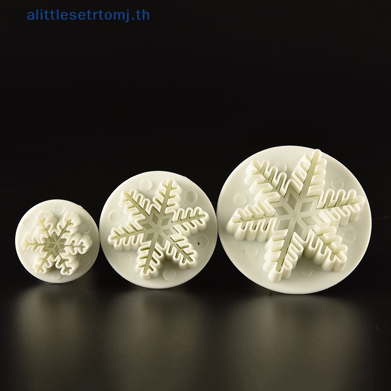 alittlese-แม่พิมพ์ตัดฟองดองท์-รูปเกล็ดหิมะ-สําหรับตกแต่งเค้ก-3-ชิ้น