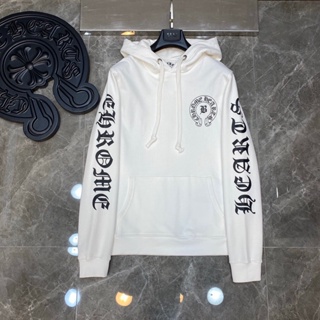 TOMB Chrome Hearts 2023 autumn and winter New Disc Sanskrit printed logo design hooded sweater loose fashion all-match mens and womens same style