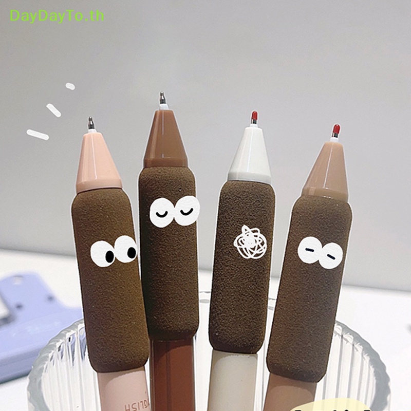 daydayto-ชุดปากกาเจล-หมึกสีดํา-0-5-มม-สําหรับเขียน-เขียน-สํานักงาน-โรงเรียน-ขนมปัง-4-ชิ้น