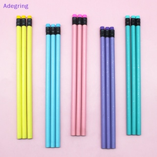 [Adegring] ดินสอไม้ ทรงสามเหลี่ยม สีมาการอง 30 ชิ้น พร้อมยางสเก็ตช์ สําหรับวาดภาพ ปากกา เครื่องเขียน สํานักงาน โรงเรียน