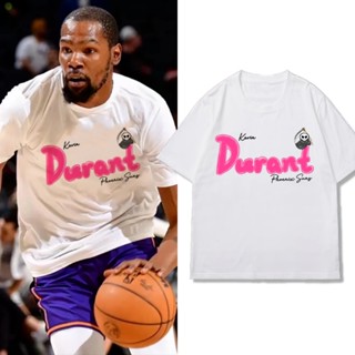 ร้อนขายในฤดูร้อKevin Durant ผ้าฝ้ายแขนสั้นผู้ชายฤดูร้อนหมายเลข 35 พิมพ์เสื้อยืดกีฬาบาสเก็ตบอลอเมริกันขนาดใหญ่ด้านบนลำลอง