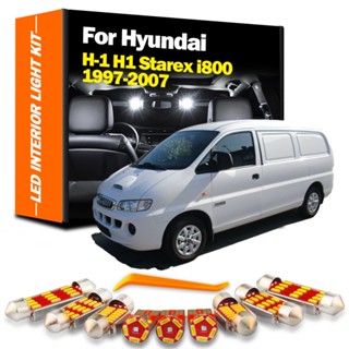 ชุดไฟอ่านหนังสือ LED ติดภายในรถยนต์ สําหรับ Hyundai H-1 H1 Starex Grand Starex i800 1997 1998 1999 2000 2001 2002 2003-2007 8 ชิ้น