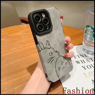 Totoro เคสหนัง เคสซิลิโคน IPhone 11 กันกระแทก for Case Phone 14 / 14 pro / 14 pro max / 13 / 13 pro / 13 pro max / 12 / 14 Plus / 12 Pro / 12 Pro Max Silicone cases iPhonexr xsmax 7 8 พลัส se2020 se2023 cases