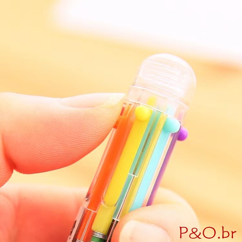 ปากกามาร์กเกอร์-ปากกาลูกลื่น-6-สี