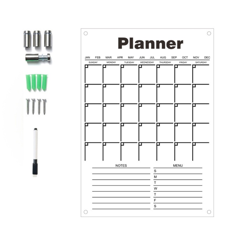 dudu-ปฏิทินอะคริลิคใส-ไม่มีกระดานไวท์บอร์ดแม่เหล็ก-สําหรับติดผนัง-วางแผน-ร้านขายของชํา-รายการกระดานไวท์บอร์ด-สําหรับห้องครัว