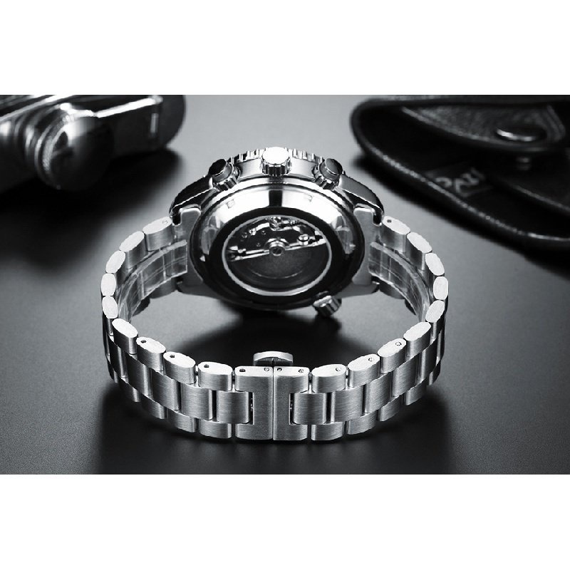 paulareis-watch-om05-automatic-นาฬิกาข้อมืออัตโนมัติ-สายเหล็กแข็ง-เรืองแสง-อเนกประสงค์-สําหรับผู้ชาย