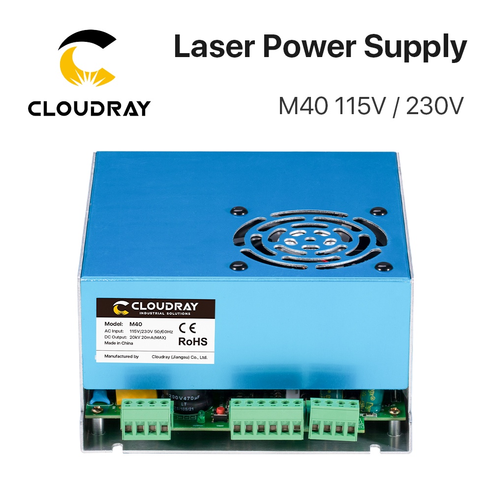 cloudray-40w-laser-power-supply-พาวเวอร์ซัพพลายเลเซอร์-co2-m40-115v-230v-สําหรับเครื่องแกะสลักเลเซอร์