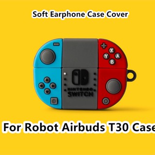 【พร้อมส่ง】เคสหูฟัง แบบนิ่ม ลายการ์ตูนเป็ด สําหรับ Robot Airbuds T30 Airbuds T30