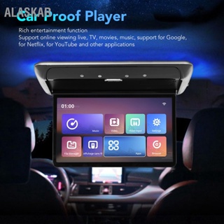 ALASKAR จอภาพวิดีโอที่นั่งด้านหลังขนาด 15.6 นิ้วสำหรับ Android 10.0 รองรับ Bluetooth WiFi Phone Wireless Mirroring Touch Screen