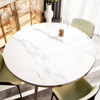 ผ้าปูโต๊ะ Pvc กันน้ํามัน ทรงกลม ล้างทําความสะอาดได้ สไตล์นอร์ดิก สําหรับครัวเรือน
