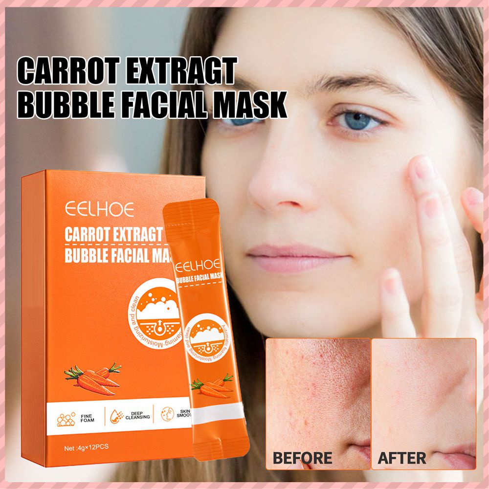 eelhoe-carrot-foam-mask-with-complex-acid-12ชิ้น-กล่อง-carrot-bubble-mask-jeju-carrot-mask-carrot-mask-complex-acid-carrot-foam-black-nailshop-ร้านค้า