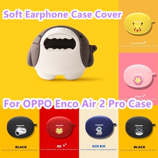 【Case Home】เคสหูฟัง แบบนิ่ม ลายการ์ตูนฉลาม สําหรับ OPPO Enco Air 2 Pro OPPO Enco Air 2 Pro