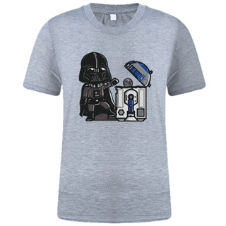 ใหม่ เสื้อยืดลําลอง ผ้าฝ้าย 100% แขนสั้น พิมพ์ลายหุ่นยนต์ ถังขยะ แฟชั่นฤดูร้อน สําหรับผู้ชาย 623382