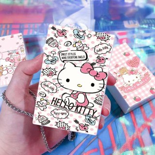 Ins การ์ตูน Hello Kitty พลาสติก พลิก บุหรี่ เคสนิ่ม แข็ง เคสบุหรี่ สากล สาวร้อน ต้องมี เคสบุหรี่ แบบพกพา เคสบุหรี่ กล่องเก็บบุหรี่