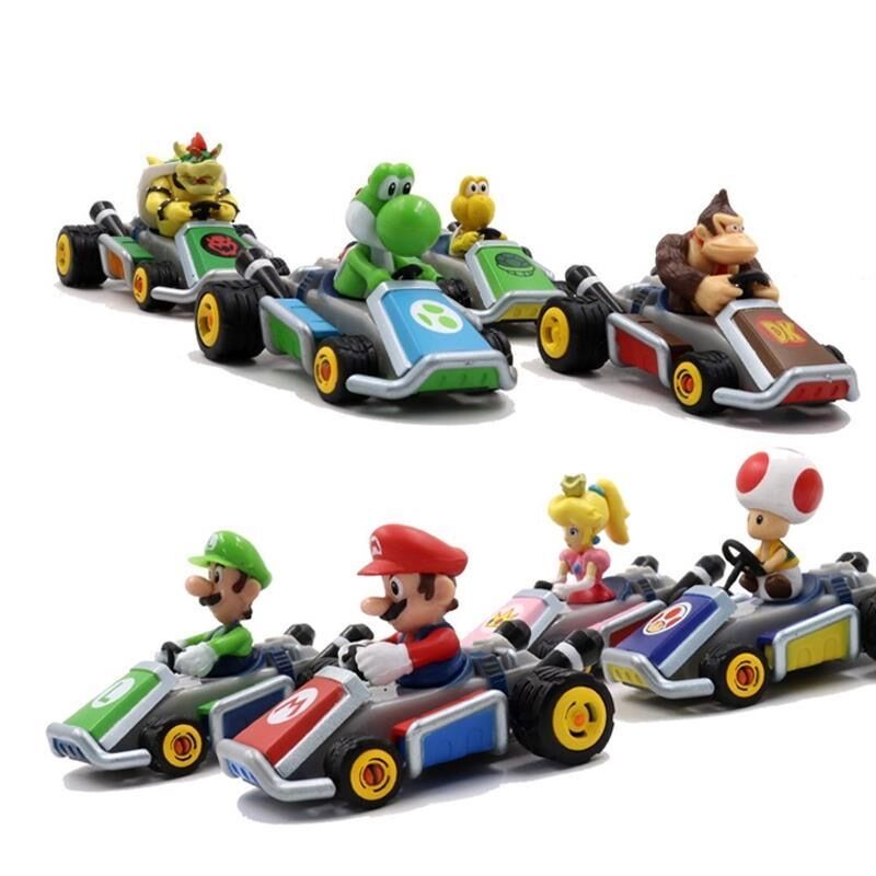 ของเล่นฟิกเกอร์-super-mario-kart-pull-back-car-mario-luigi-toad-bowser-princess-peach-yoshi-สําหรับเด็ก-10-ชิ้น